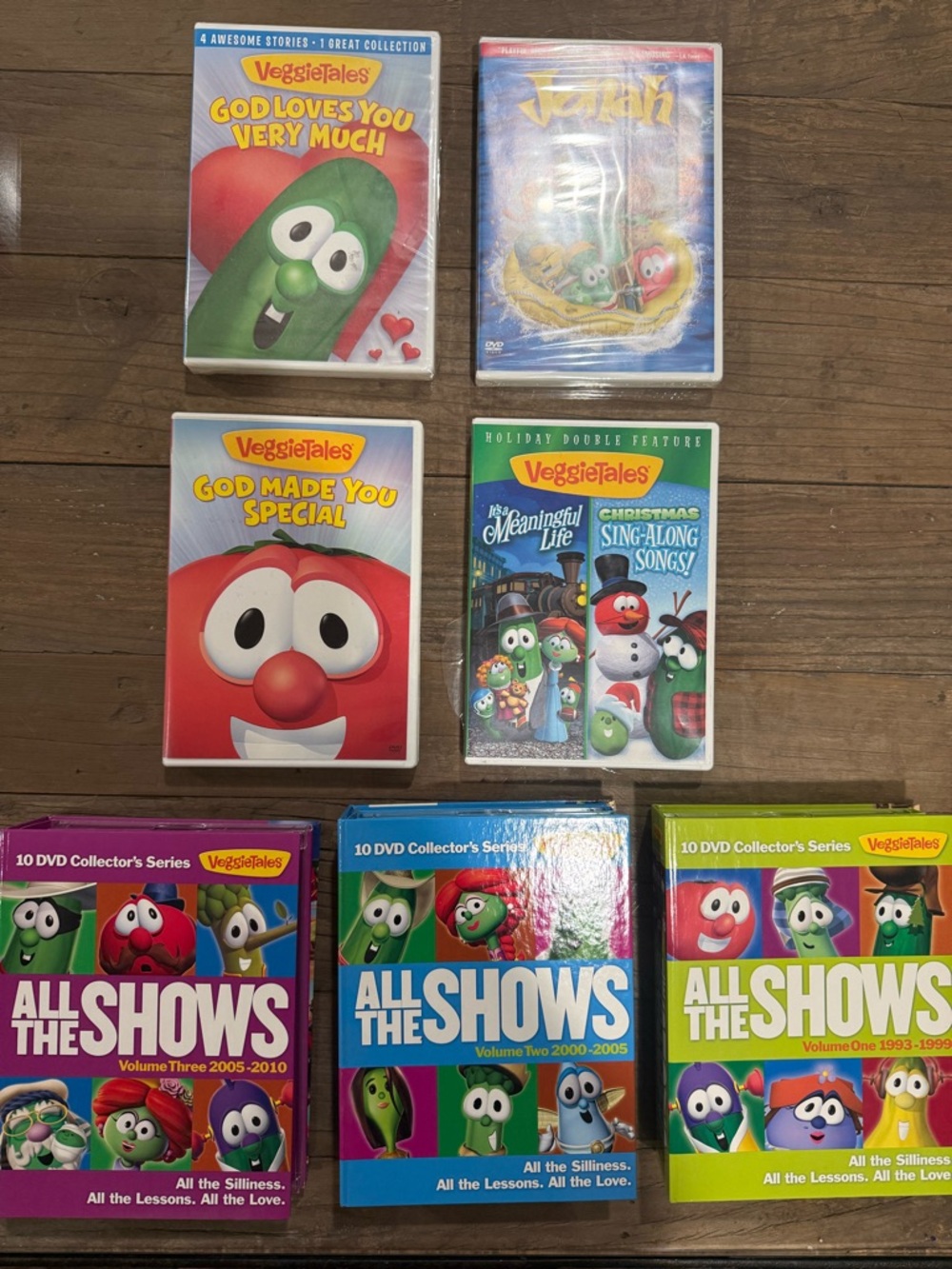 VeggieTales DVD Collector’s Series Volume 1-3 1993-1999 2000-2005 2005-2010 Tale